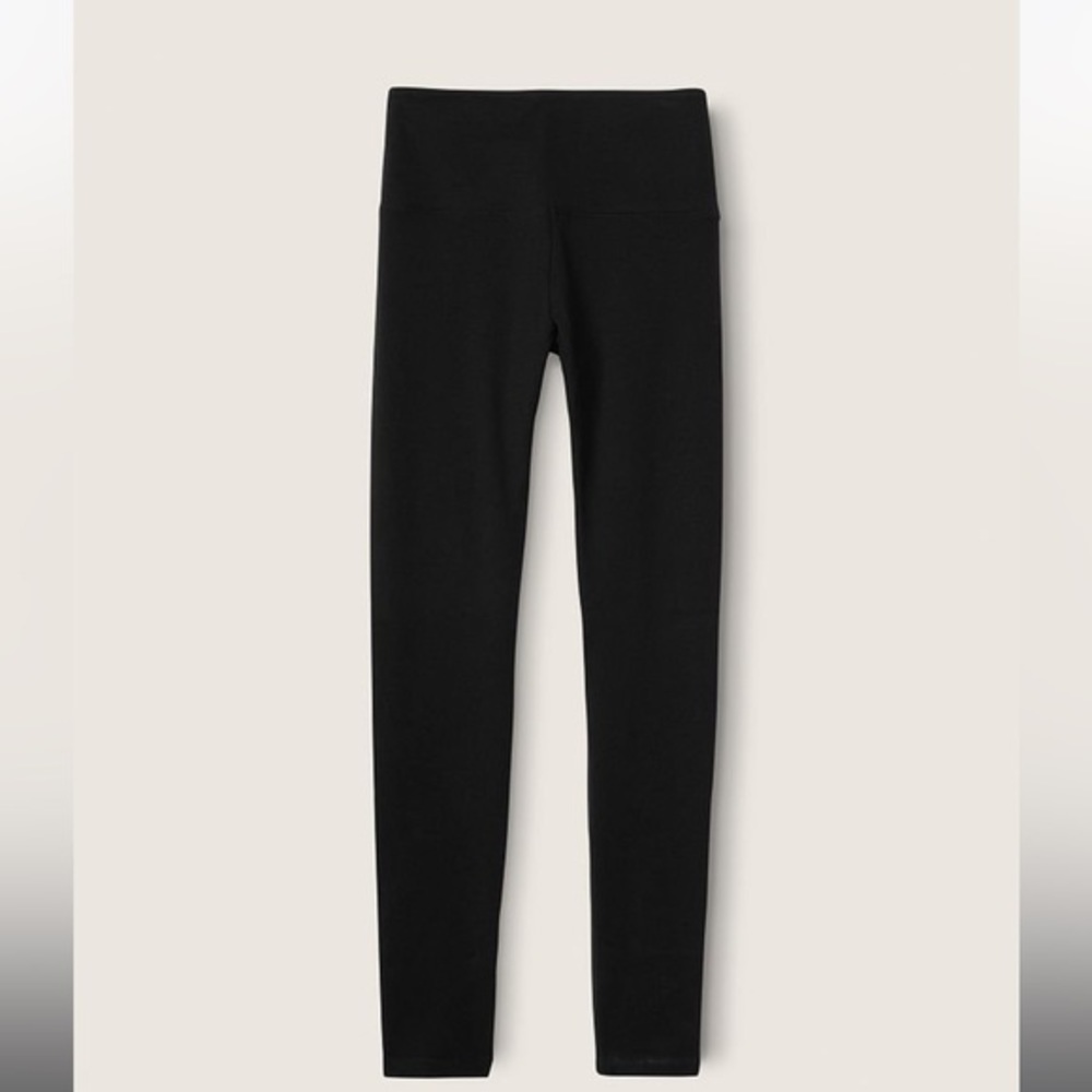 Victoria’s Secret pink, active yoga, solid black Full Length Leggings - Picture 1 of 7